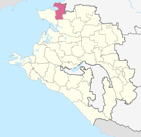 Карта Щербиновского района Краснодарского края