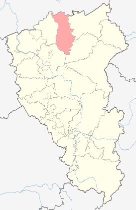 Карта Ижморского района Кемеровской области