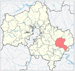 Карта Егорьевского района Московской области