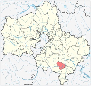 Карта Озёрского района Московской области