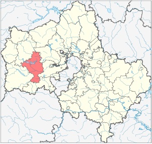 Карта Рузского района Московской области